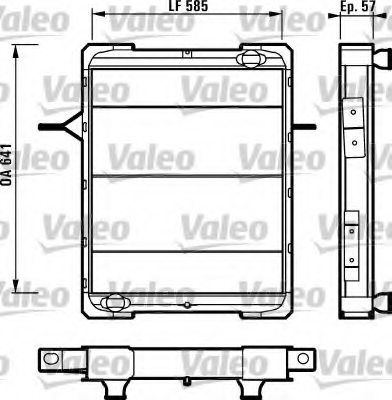 VALEO 730228 Radiator, engine cooling